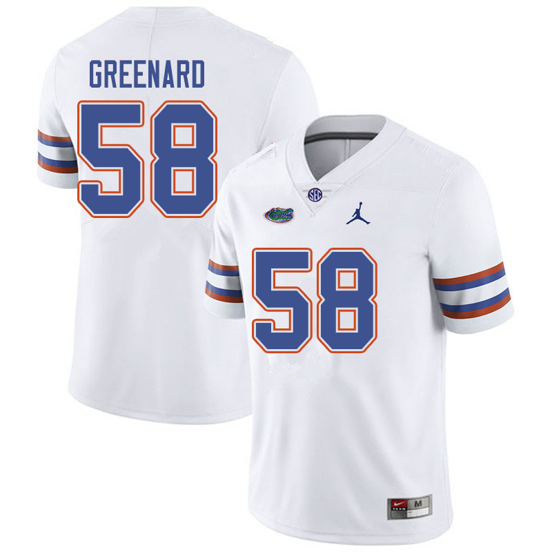 Jordan Brand Men #58 Jonathan Greenard Florida Gators College Football Jerseys Sale-White